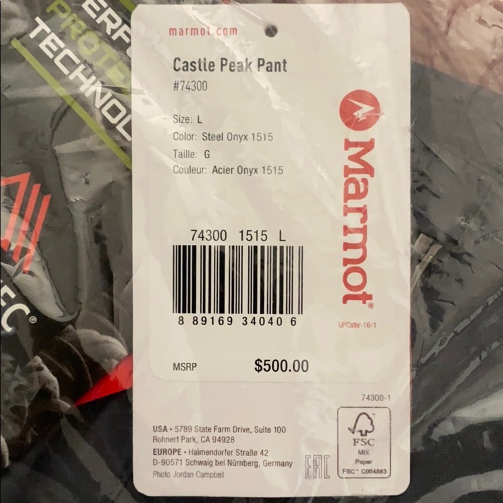 Marmot Castle Peak Pant